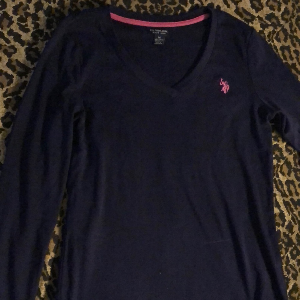 U.S. Polo Assn. navy long sleeve shirt